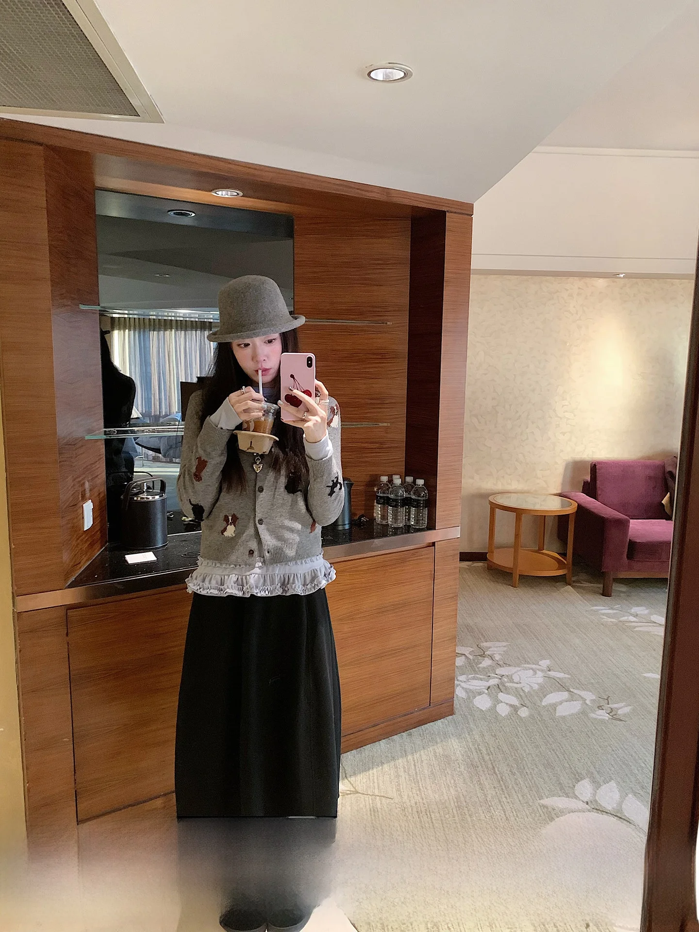 

Женская зимняя шерстяная юбка миди Stberry Jump Pure Color с высокой талией, утягивающая, пышная, в форме бутона цветка, повседневная