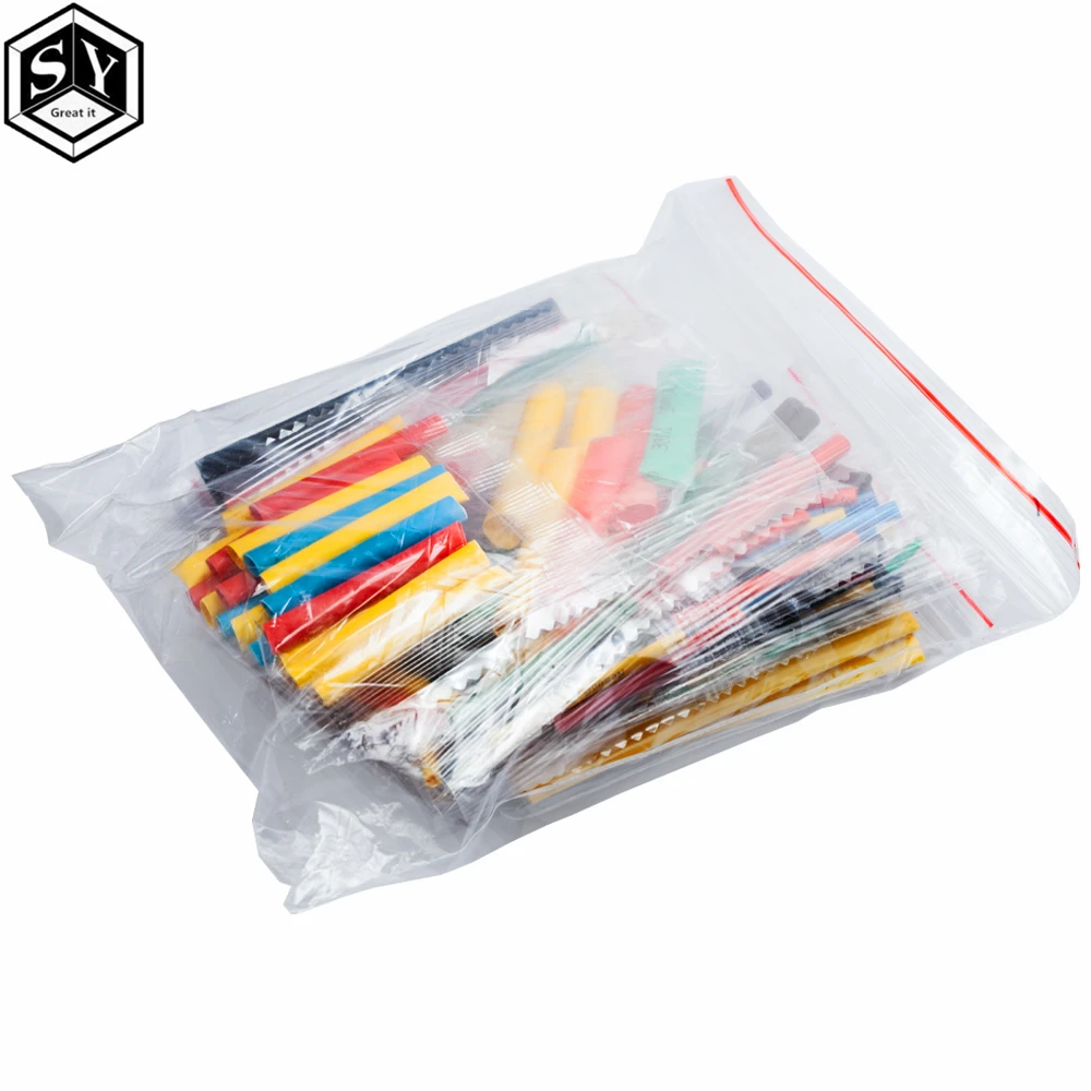 164pcs/Set Heat shrink tube kit Insulation Sleeving termoretractil Polyolefin Shrinking Assorted Heat Shrink Tubing Wire Cable