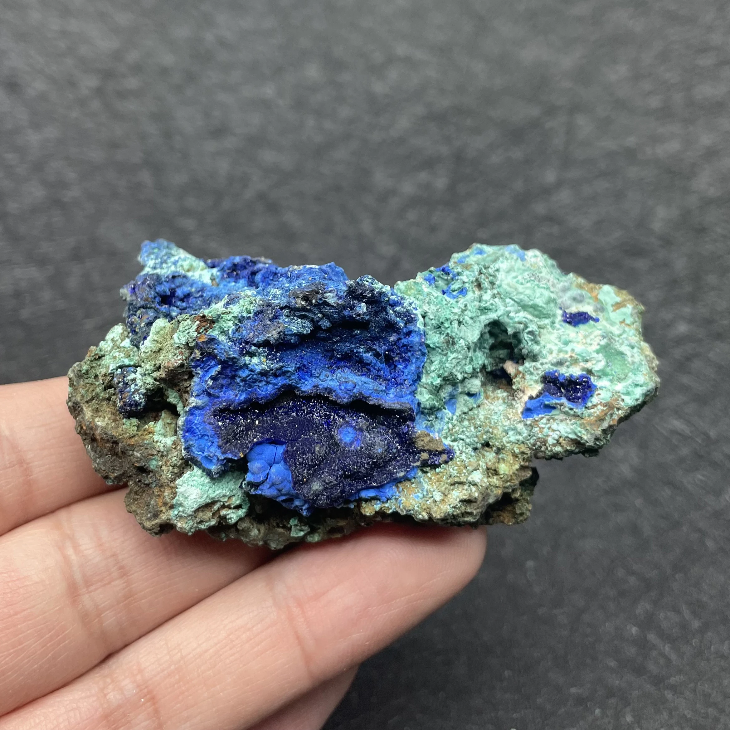 100g Natural Crystal Rock Raw Azurite Malachit Mineral Specimen Quartz Decor Polished Divination Healing Gift Reiki D32