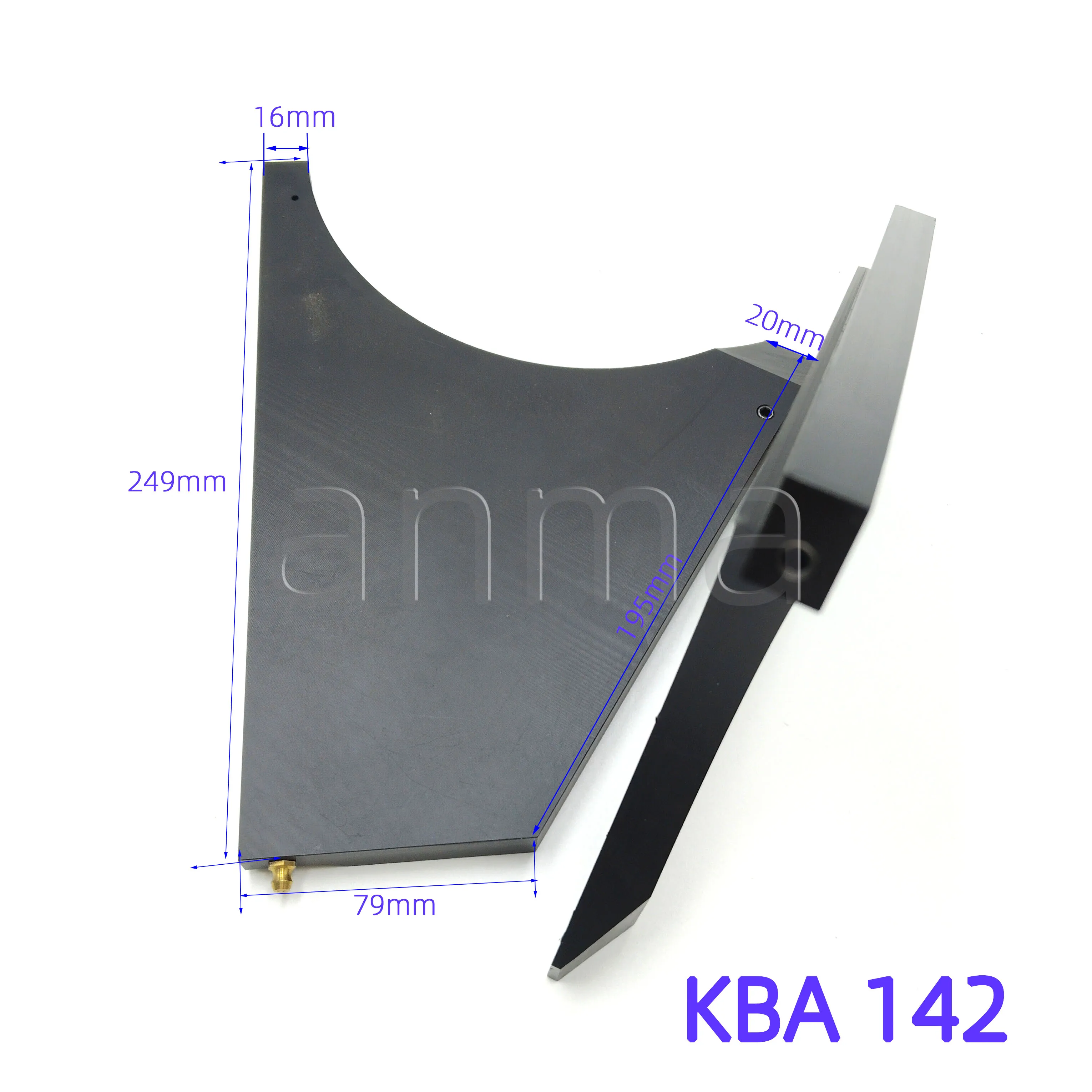Best Quality 1 Pair KBA Ink Baffle Ink Duct Block for KBA 142 Offset Printing Machine Spare Parts
