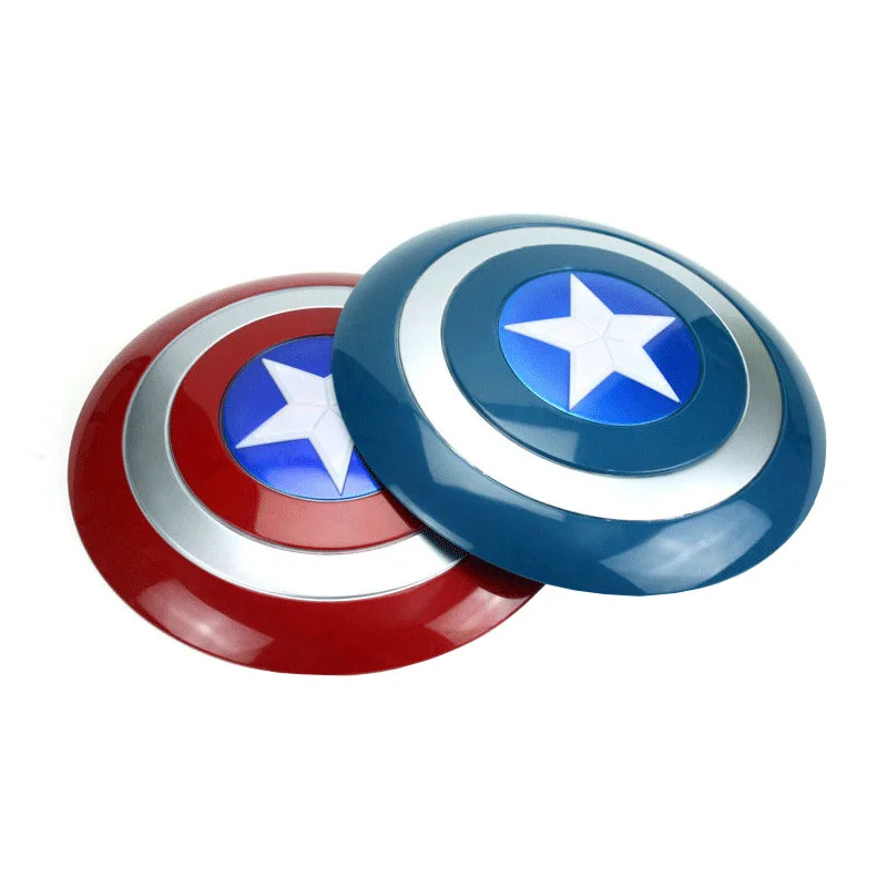 LED Light Sound Marvel Captain America Shield 32CM Superhero Figurine Toy Halloween Cosplay Props Party Boys Gift