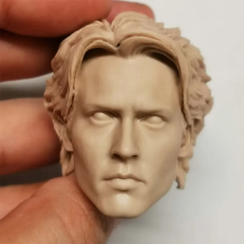 1/6 Die-cast Resin Model Assembly Kit (Johnny Depp) Head Sculpted Model Toy (55mm) Unpainted Free Delivery