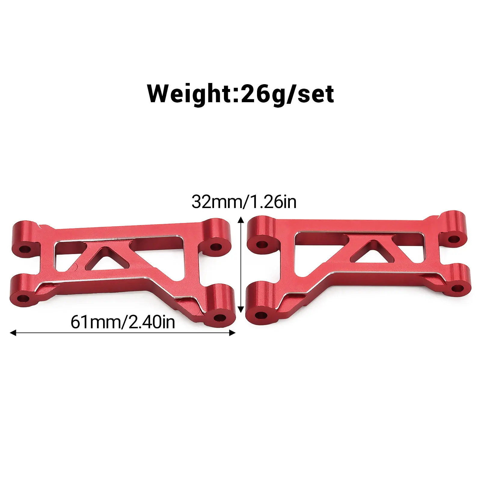 Brazo inferior superior delantero de Metal para TRAXXAS Mini Maxx Monster Truck RC, piezas de mejora de coche, accesorios