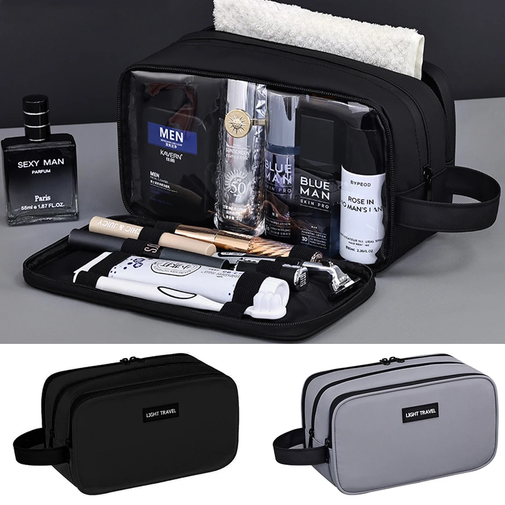 1Pcs Toiletry Bag for Men and Women, Travel Toiletry Organizer Dopp Kit Water-Resistant Shaving Bag for Travel Accessories