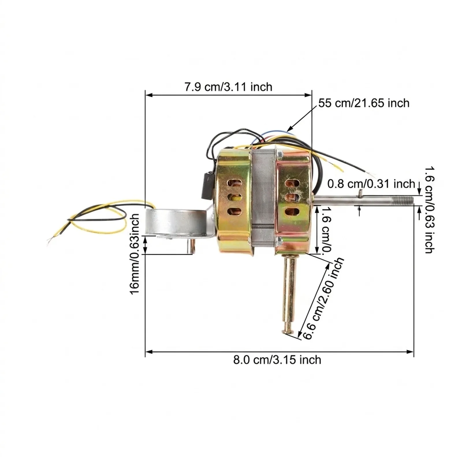 1Pcs Fan Motor Wall Fan Motor 60W Remote-Control Wall Fan Motor With Synchronized  For Swing 16mm Steel Plate