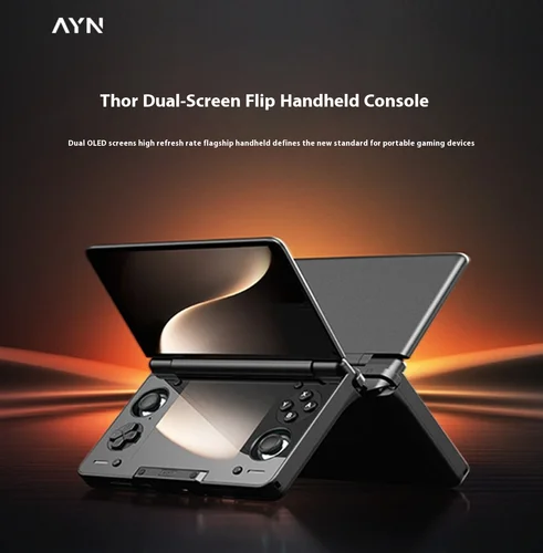 Imagen 2 del producto Consola de juegos AYN Thor, 6 pulgadas, 1080P, 120Hz, pantalla AMOLED, 6000mAh, consola portátil Android, máquina de juego con tapa de pantalla Dual