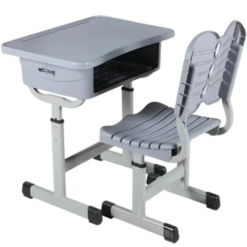 

School desks and chairs lifting study table children's desk tutoring training class student single