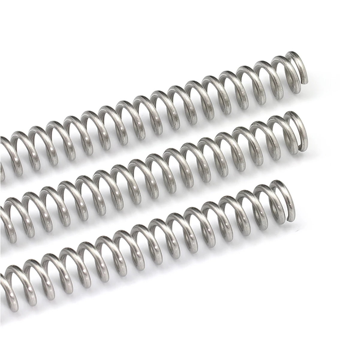 Ressort de compression en acier inoxydable de type Y, 304, 0.3, 0.4, 0.5, 0.6, 0.7, 1, 0.8, 1.2, diamètre du fil de 2mm, diamètre extérieur de 3 à 30mm, longueur de 1.5mm, 305mm