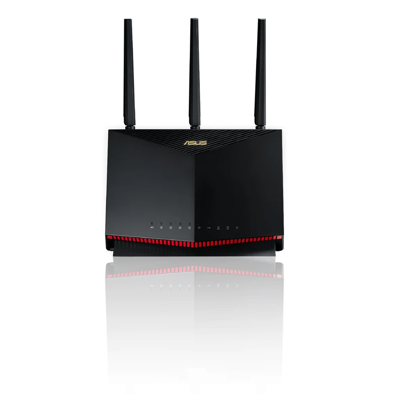 ASUS RT-AX86UPRO Router da gioco WiFi 6 Compatibile con PS5 5700Mbps Dual Band 802.11AX Up 2500Sq Ft, oltre 35 dispositivi Gioco VPN QoS