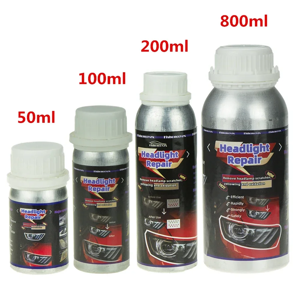 

800ml Headlights Liquid Polymer Headlight Chemical Polish Repair Fluid Refurbishment Scratch Repair Polishing Headlights Kit