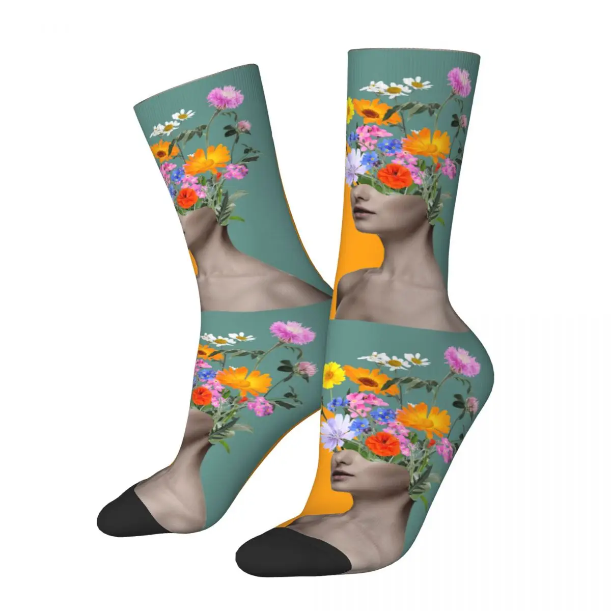 Artistic Inspiration Ideas Sock Printed Man Polyester