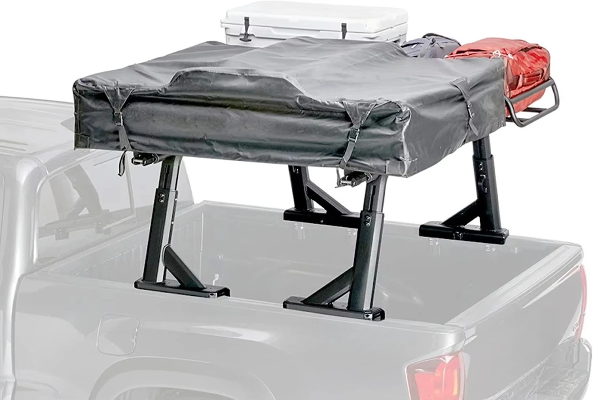 Aluminum Truck Bed Rack Extendable Pick-up Cargo Rack Cross Bars For Ram Silverado F150 Tacoma