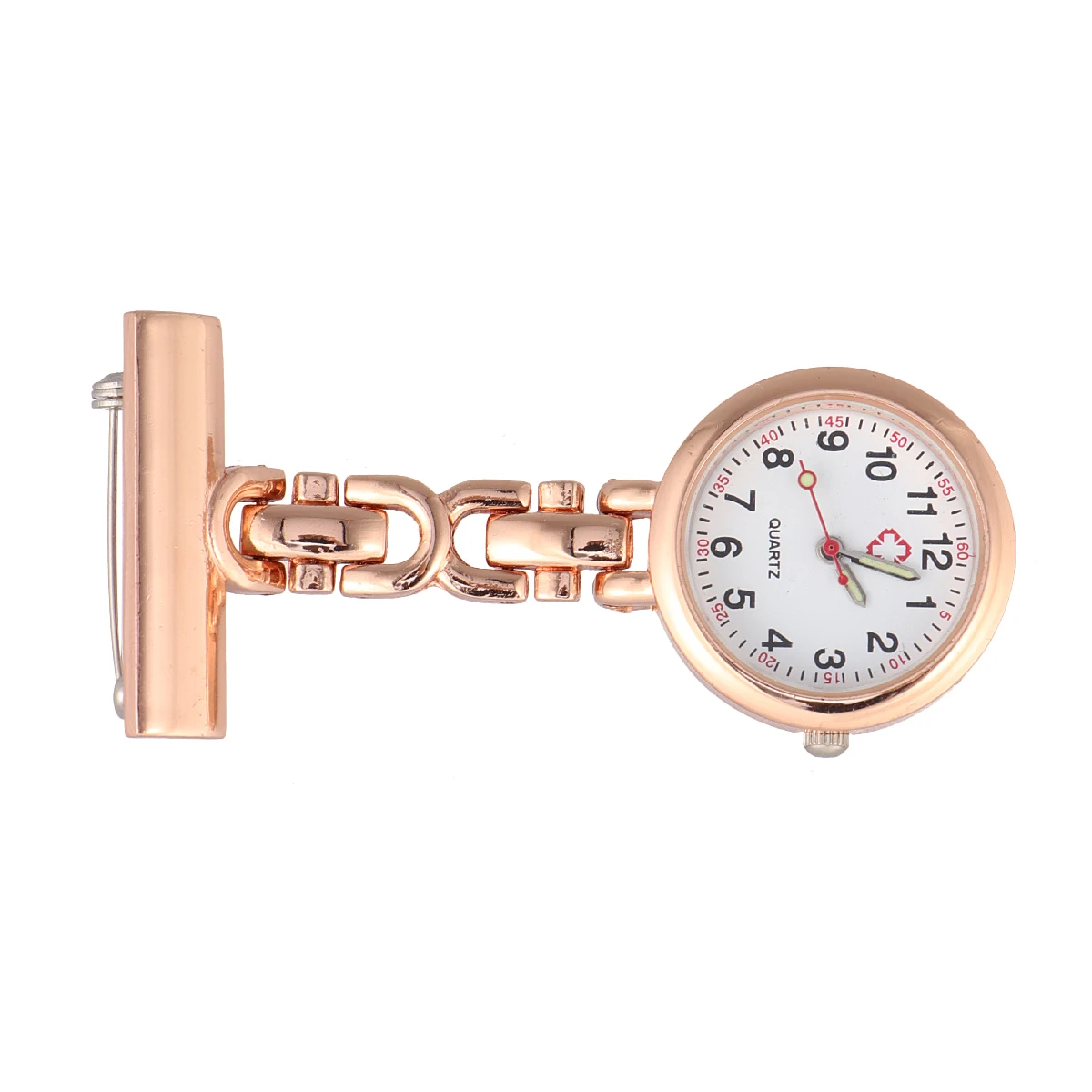 

Medical Pocket Watch Silver Metal Clip Nurse Brooch Hanging Portable Watches Medical Taschenuhr Pflegeberuf Gifts