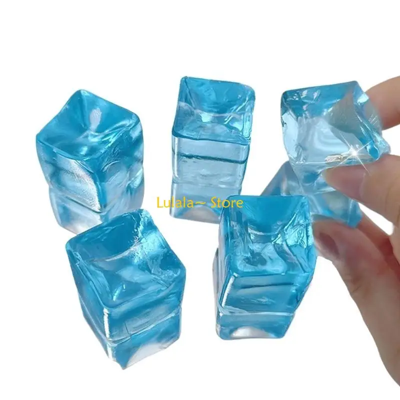 Y4QA – Cube glace incassable en 20 pièces, Figurine Maltose, nouveauté Gag Table, jouet pétrissage mignon, Cube