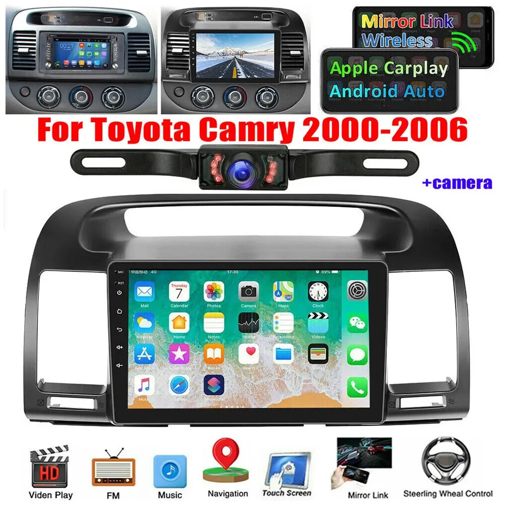 

2 Din For Toyota Camry 5 XV 30 2001 2002 2003 2004 2005 2006 Android Car Radio Multimedia Player Navigation FM AM Carplay Screen