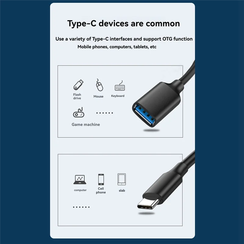 محول USB C إلى USB من النوع C إلى USB 3.0 كابل تحويل من النوع C إلى USB 3.0 محول USB3.0 USB C كابل OTG