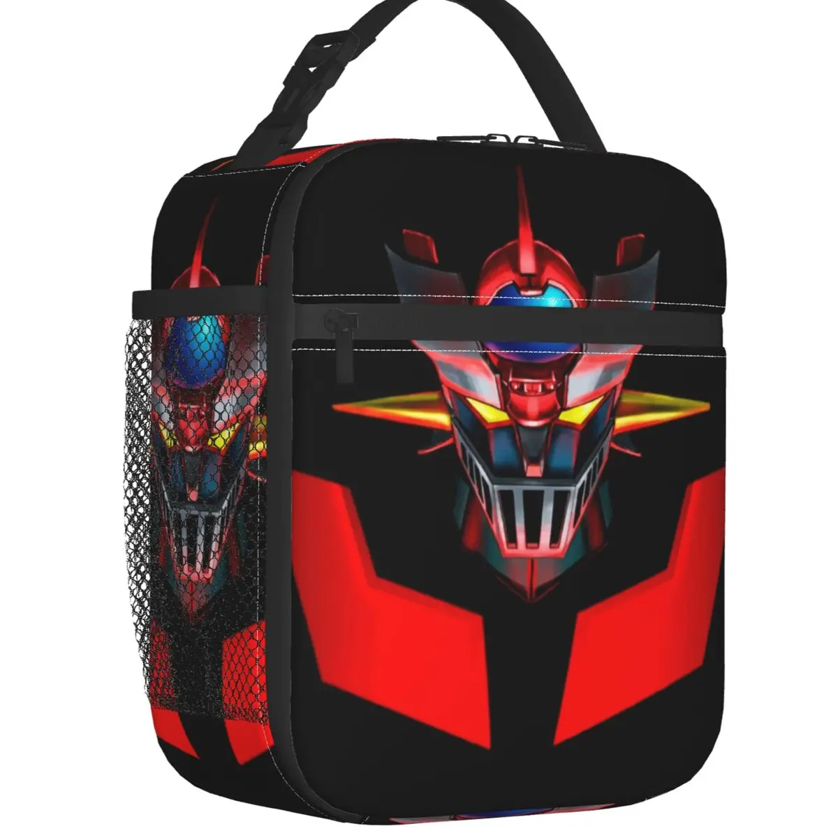 

Custom Mazinger Z Mad Robot Lunch Bag Women Thermal Cooler Insulated Lunch Box for Student School