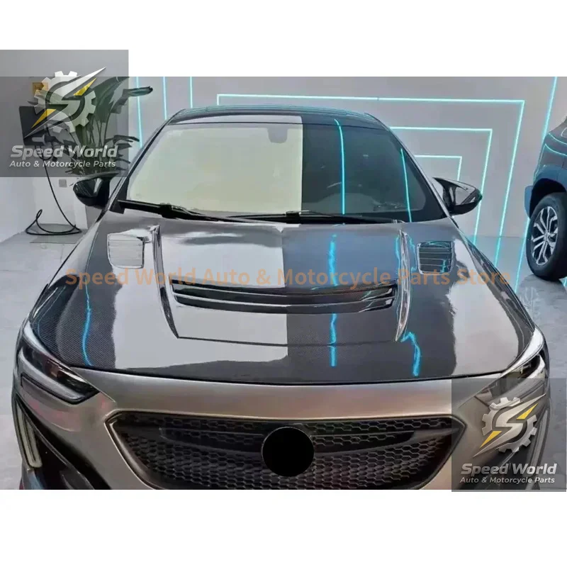 Carbon Fiber Hood Scoop For Buick Regal Opel Insignia 2Nd 2017-2022 High Gloss Body Kit
