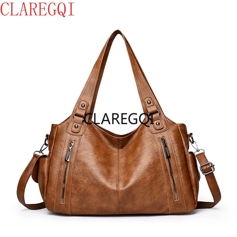 Vintage women's bag versatile and fashionable tote bag with rivets, high-end feel, large capacity, single shoulder, hand-held