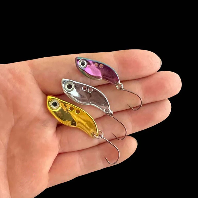 

Metal Fishing Lures 2.5g Sinking Mini Artificial Hard Bait Jig Trout Sequins Trembling Wobbler Pesca Fishing Tackle