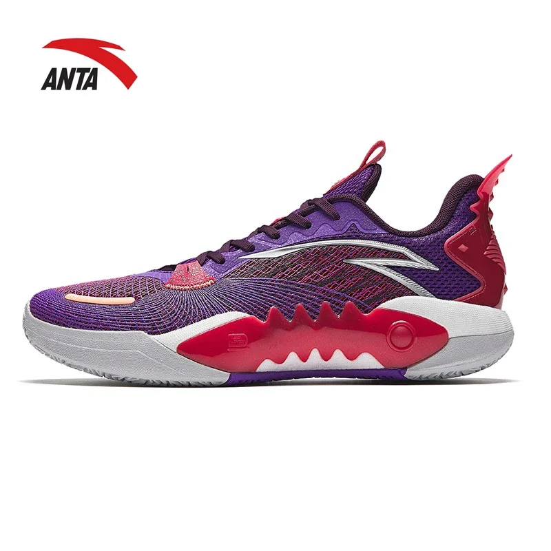 Anta Crazy 5 TEAM V2 Shu String Technology Basketball Shoes Wear-resistant and Non-slip Support Actual Combat Professional Sport