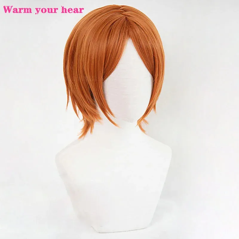 Juego ES Hinata Aoi Yuta Cosplay 2wink simulación cuero cabelludo pelo resistente al calor pelucas para fiesta de Halloween + gorro de peluca