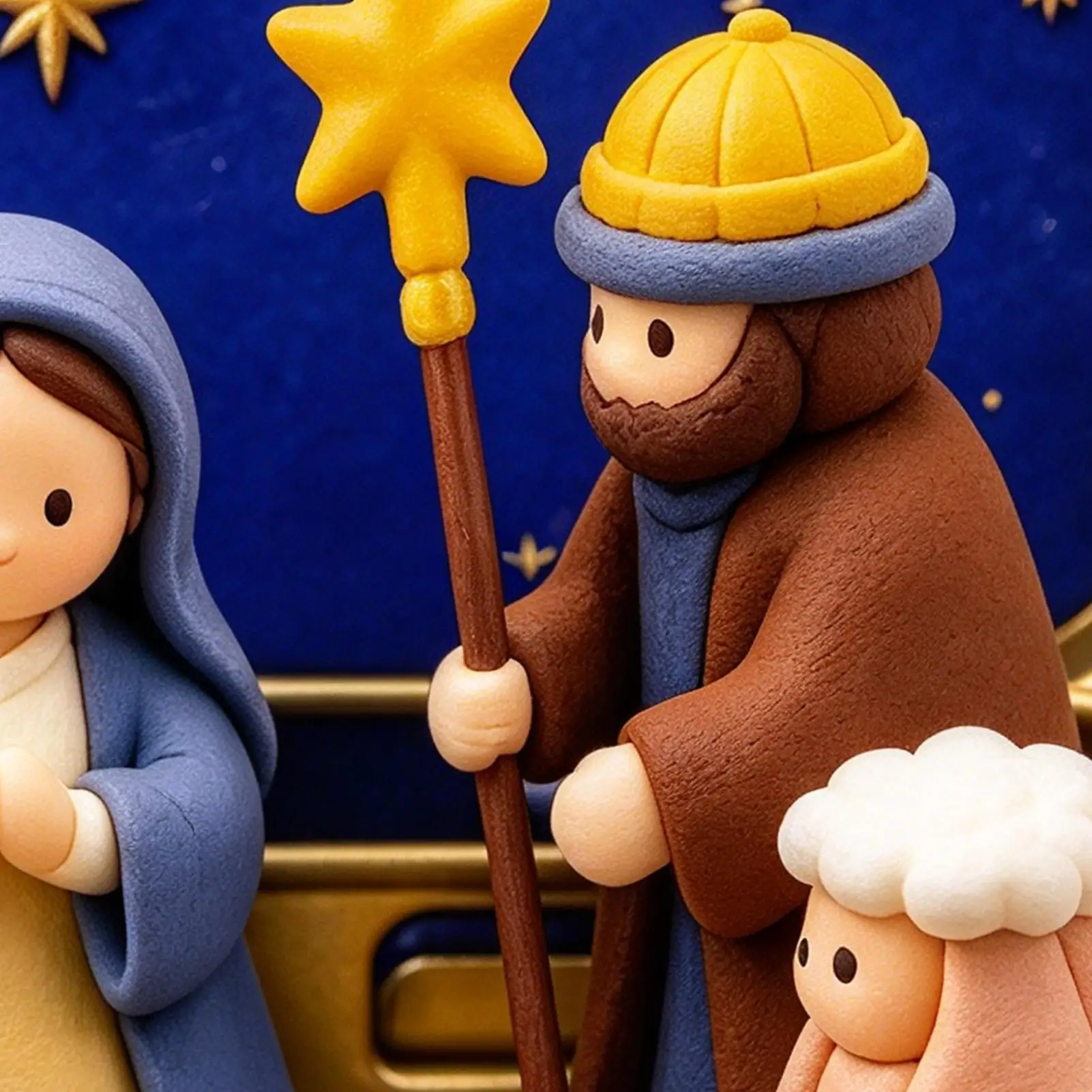 Mini Nativity Set In Tin Box Religious Holy Family Figurines Pocket Size Nativity Set For Home Christmas Tabletop Party Mantel