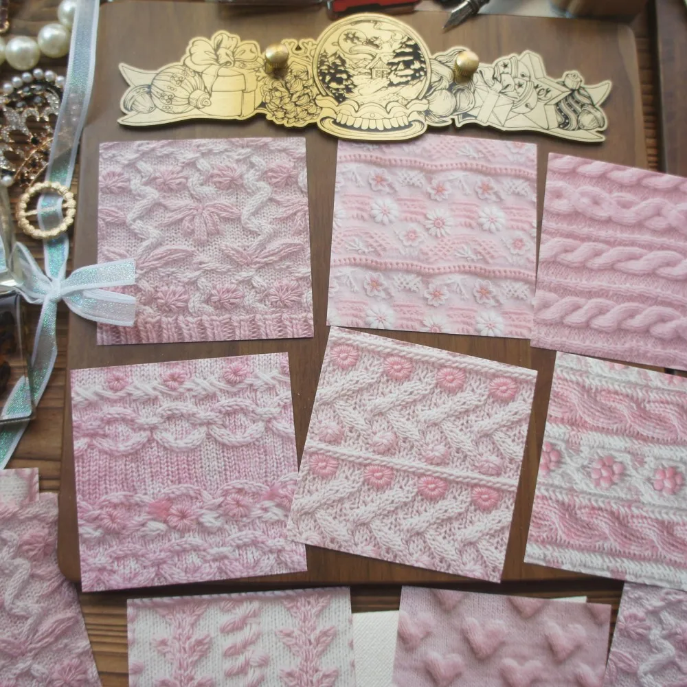 

30 Sheet Fabric Oil Painting Pigment Pattern Splicing Paper Design Craft Paper Gift Decoration Scrapbooking Handmade DIY