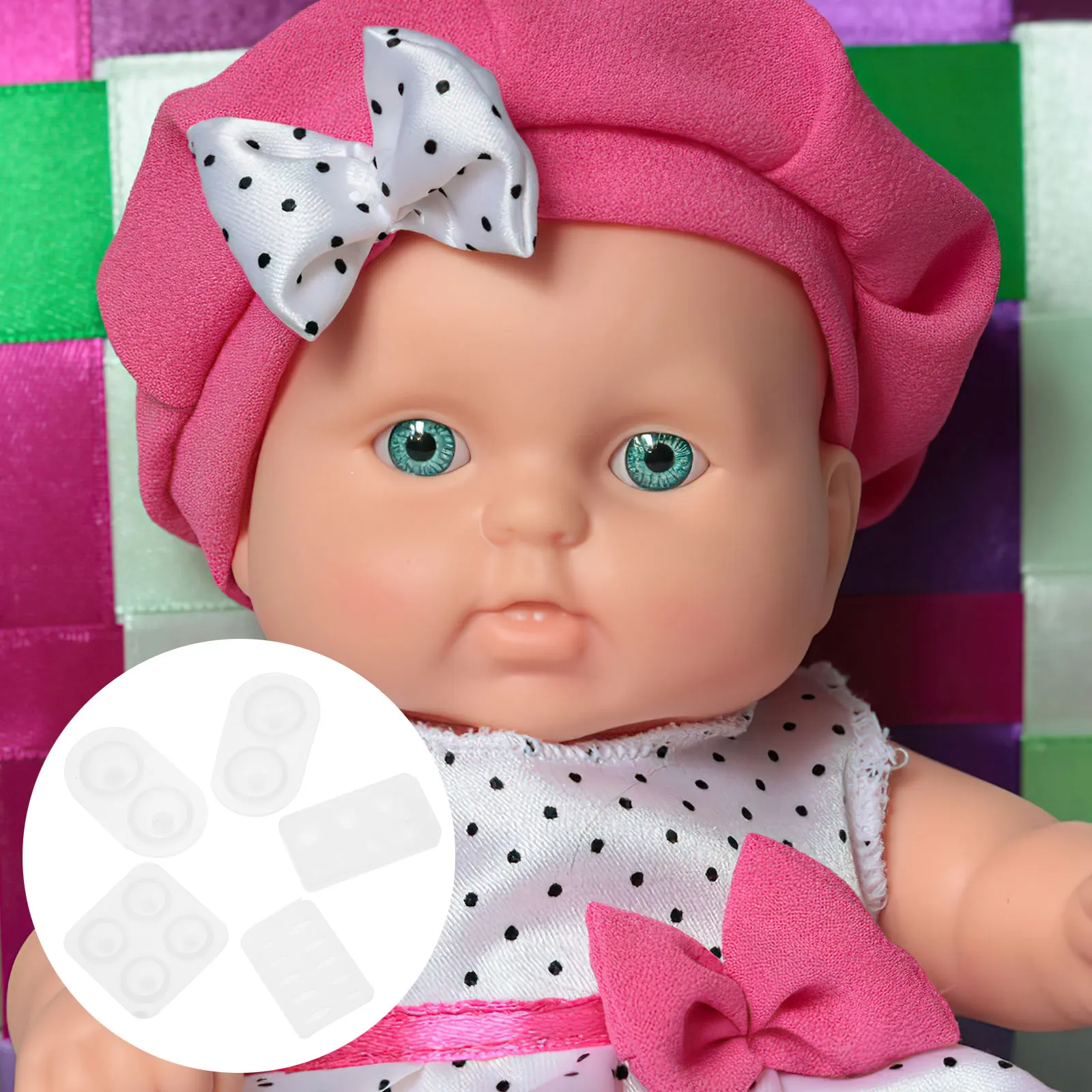 

5Pcs Eyeball Mold Special Design DIY Silicone Epoxy Casting Art Mold for Handmade Resin Jewelry Craft Imagination Tools