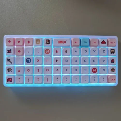 Imagen 1 del producto MiFuny 50% RGB Mini Kit de teclado mecánico inalámbrico Bluetooth/2,4G programado a través de teclados ergonómicos personalizados para juegos Planck