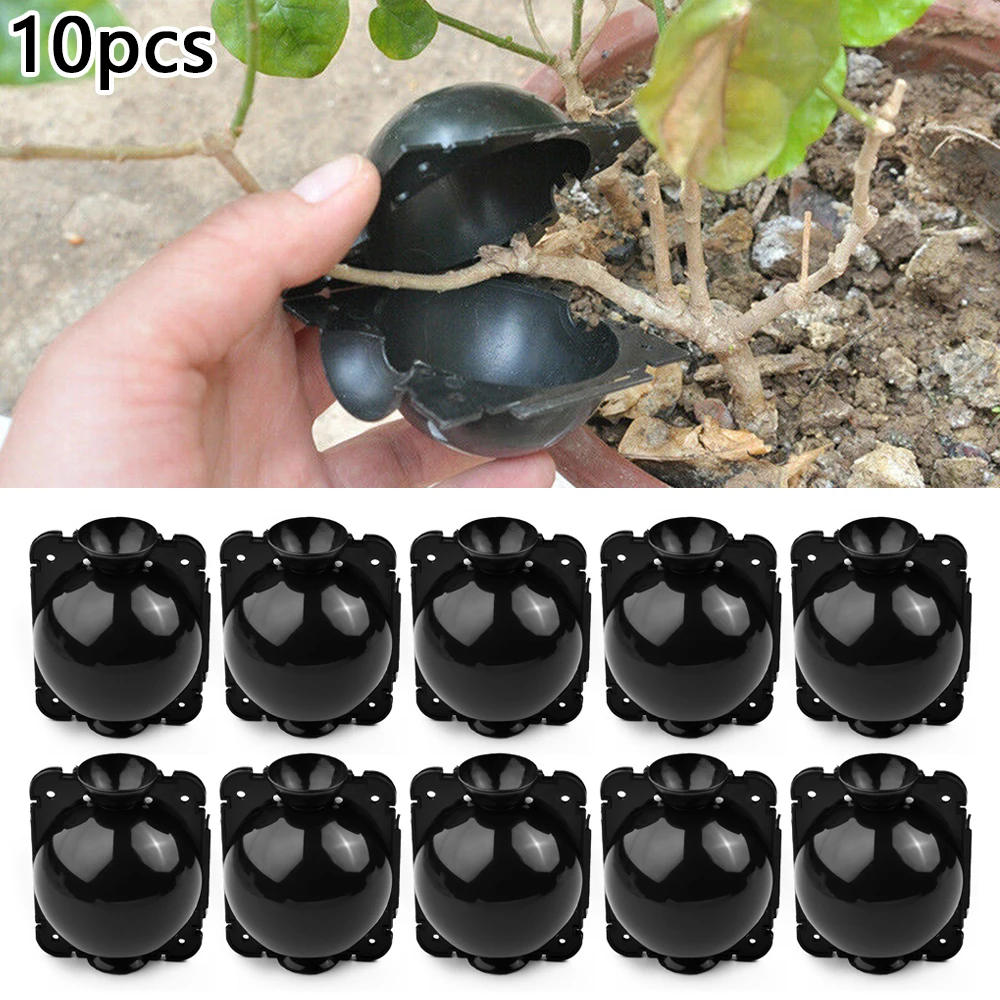 6/10pcs Plant Rooting High Pressure Propagation Ball Graft Box Breeding Case For Garden Cutting Grafting Rooting Graft Box