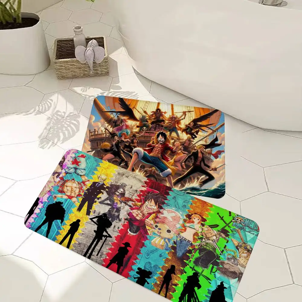 Anime O-One P-Piece Bathroom Mat Kids Room Bedroom Decoration Balcony Anti-Slip Doormat Living Room Welcome Rug