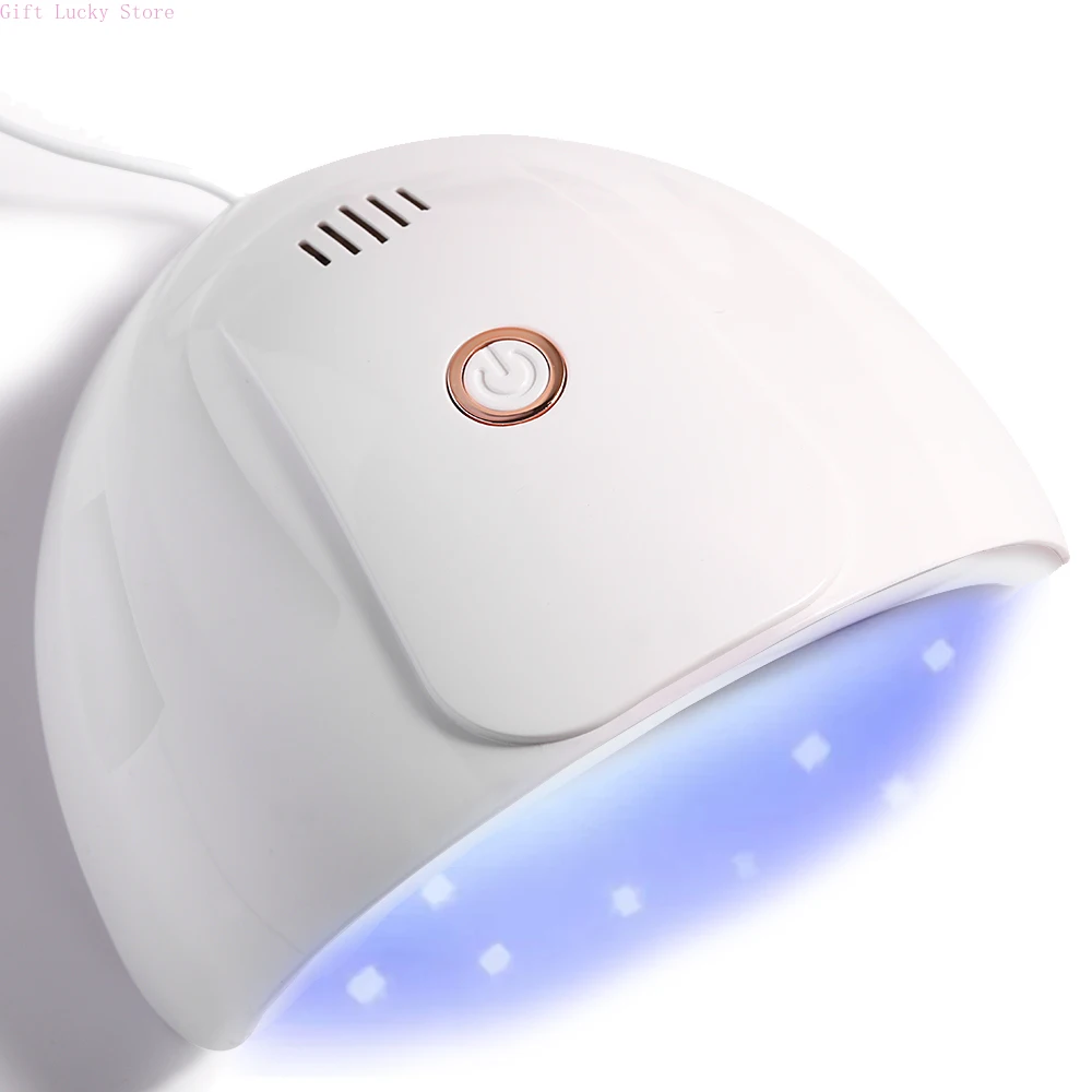 54W UV Nail Dryer Lamp with Automatic Sensor 18 UV LED Light for All Gels Professional Manicure Pedicure Nail Equipment