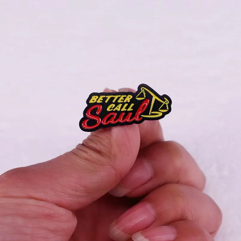 Better Call Saul Brooches American TV Show Badges Men\'s Backpacks Pins Denim Jackets Hats Unique Jewelry Accessories