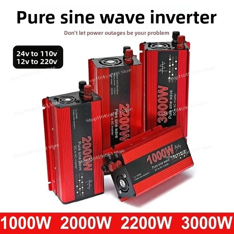 

Pure sine wave inverter vehicle high power 12V24V220V converter car truck RV digital display