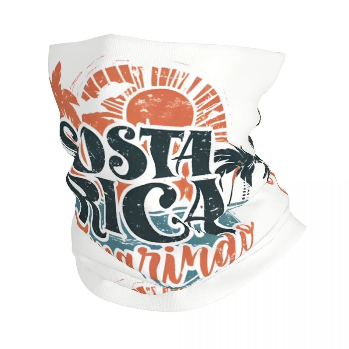 

Летний Пляжный шарф Y2K с кокосовыми деревьями, шейный платок, маска для лица из полиэстера