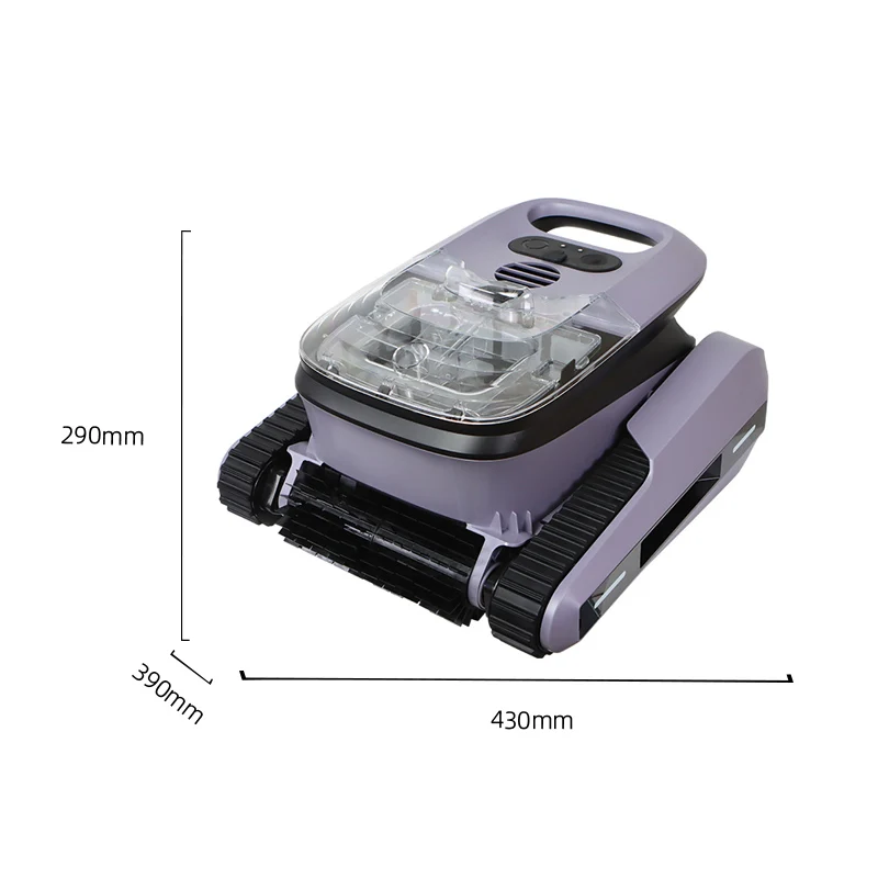 

Cordless Wall Climbing Robotic Pool Cleaner Automatic Suction Eco-Friendly High Performance Pool Vacuum