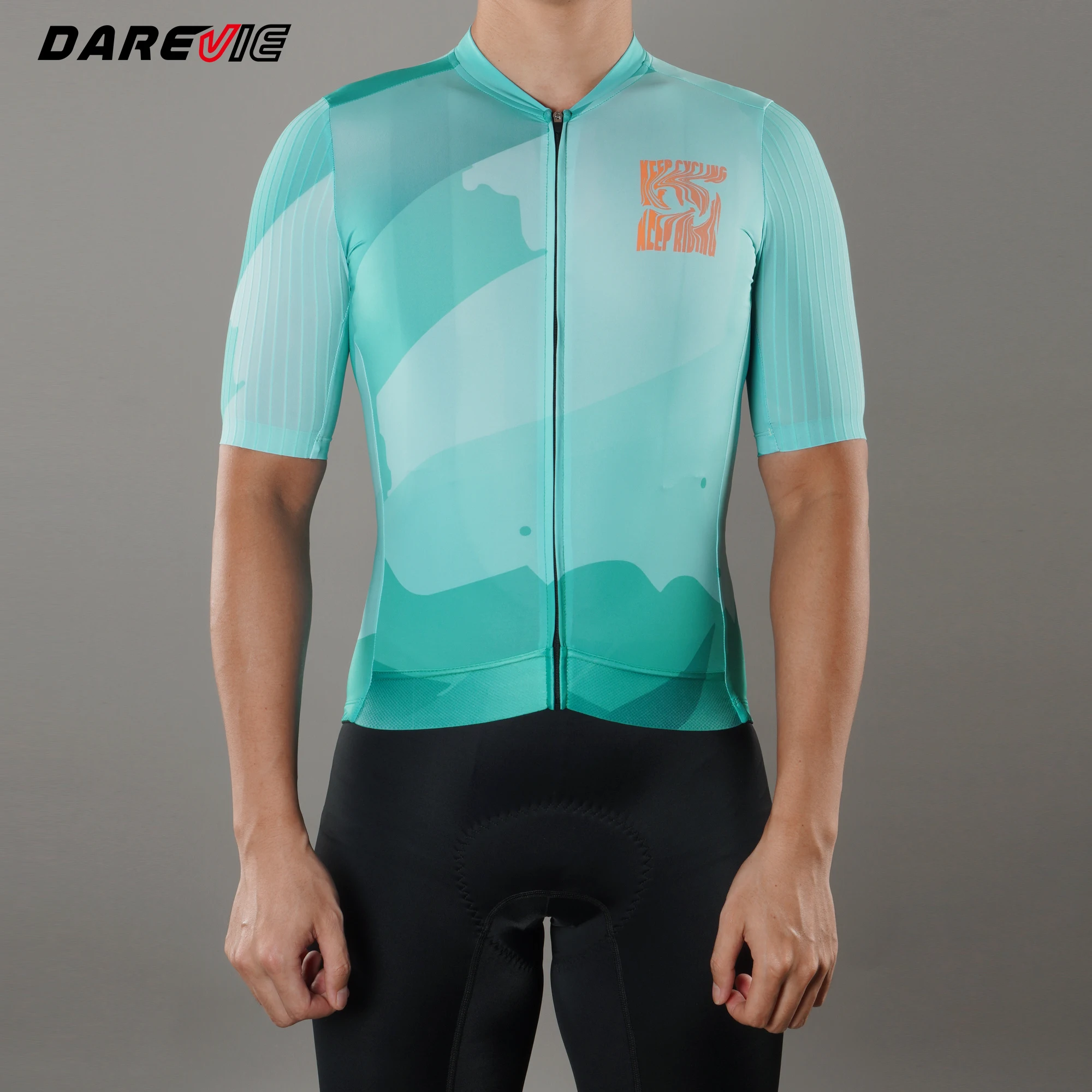 DAREVIE Mann Radfahren Maillot AREO High Speed PRO Anti UV Level Herren Radfahren Shirt Anti Slip Feuchtigkeit Wicking Radfahren Jersey Mann – Detail 3