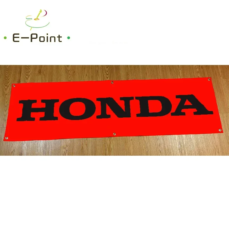 130G 150D Material Honda Motorcycles Car Banner 1.5ft*5ft (45*150cm) Size for Home Flag yhx219