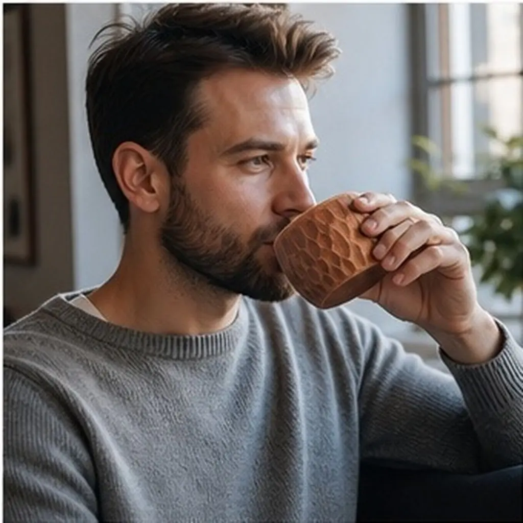 Wooden Milk Cup 240Ml Sturdy Wood Handle Coffee Tea Mug Wine Beer Water Cup Travel Outdoor Multi-Functional Beverage Drinking