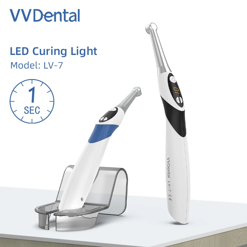 VV Dental 1s LED Curing Lamp Curable Resin Material 2500 mw/cm LED Curing Light Dental Orthodontics Dentistry Equipment