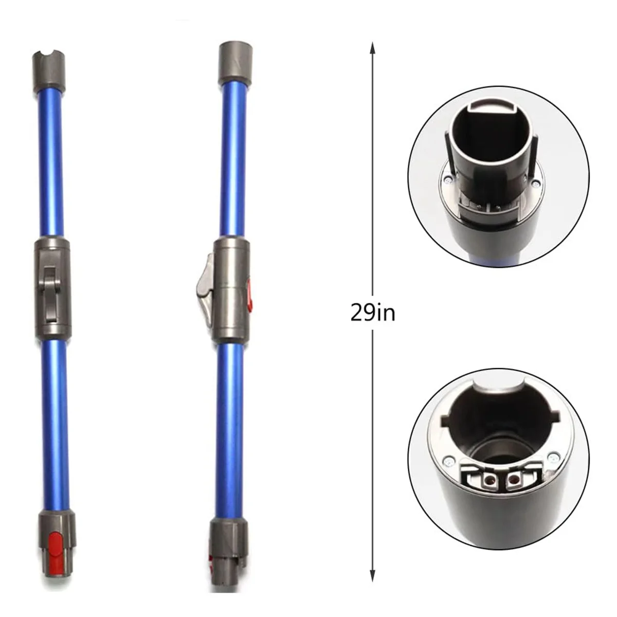 A58E-Складная удлинительная палочка, запасные части из металлической палочки и триггерный замок для беспроводного пылесоса Dyson V15 V8 V11 V10 V7