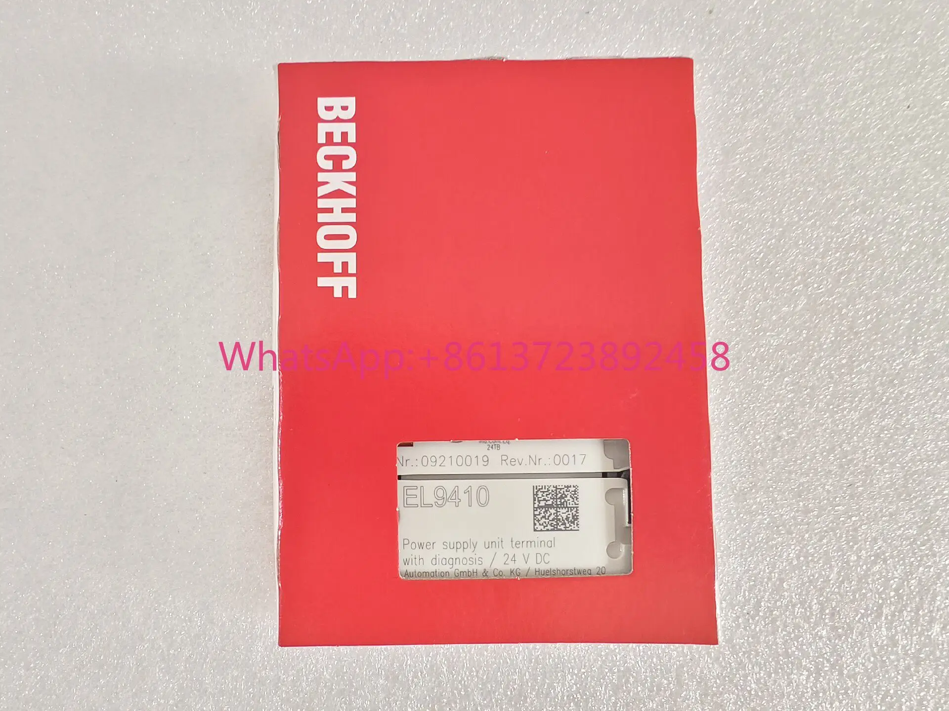

BECKHOFF EL9410 with code, German Beckhoff module, spot