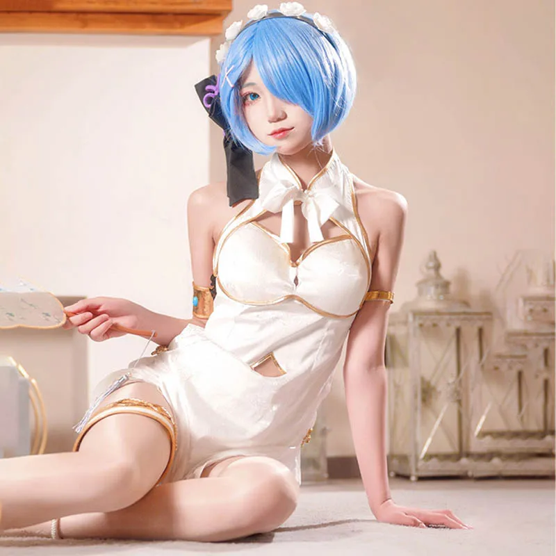 

Rem Cosplay Costumes Anime Re zero Kara Hajimeru Isekai Seikatsu Role Play Uniform Halloween Party Dressing For Women