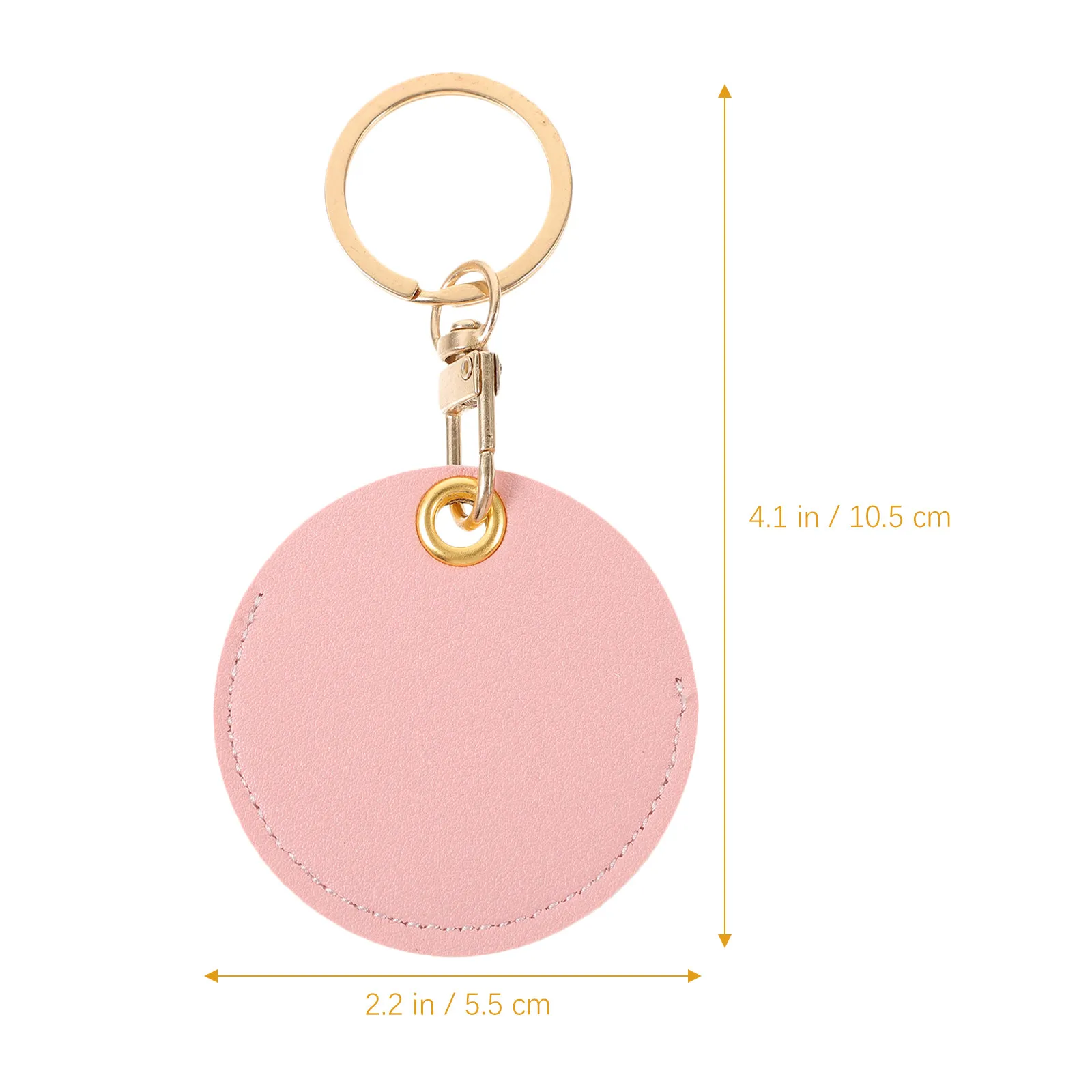2Pcs PU Rfid Key Fob Holder Compact Lightweight Protective Cover for Induction Key Tags Keychain Pendant Door Access Card