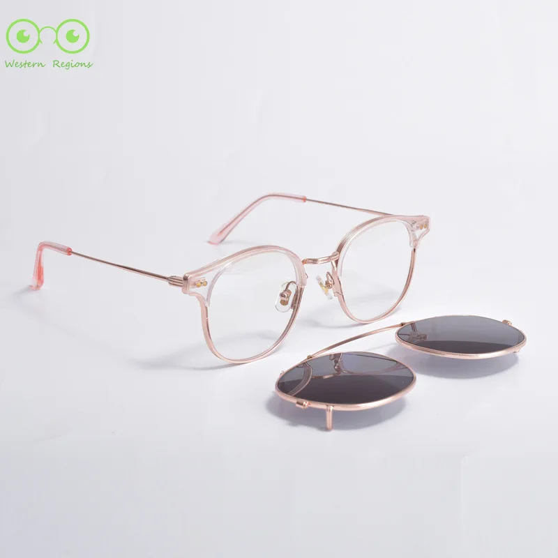 고품질 디자이너 순수 수제 안경테 클립 선글라스 UV400 야외 운전용 남녀 공용 선글라스