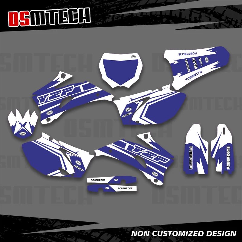 

DSMTECH для YAMAHA YZ250F YZ450F YZ 250F YZ 450F YZF 250 YZF 450 2006 2007 2008 2009, графические наклейки, наклейки, фон 001