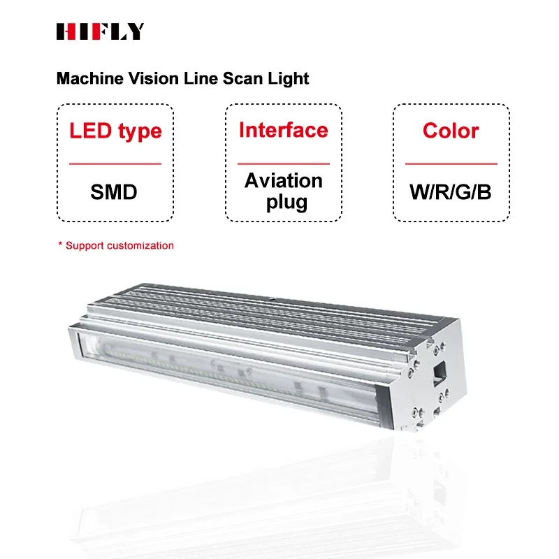 ZXY Ultra High Power 750x22mm 200W Red LED Machine Vision Line Scan Light for High Speed on Liner Illumination