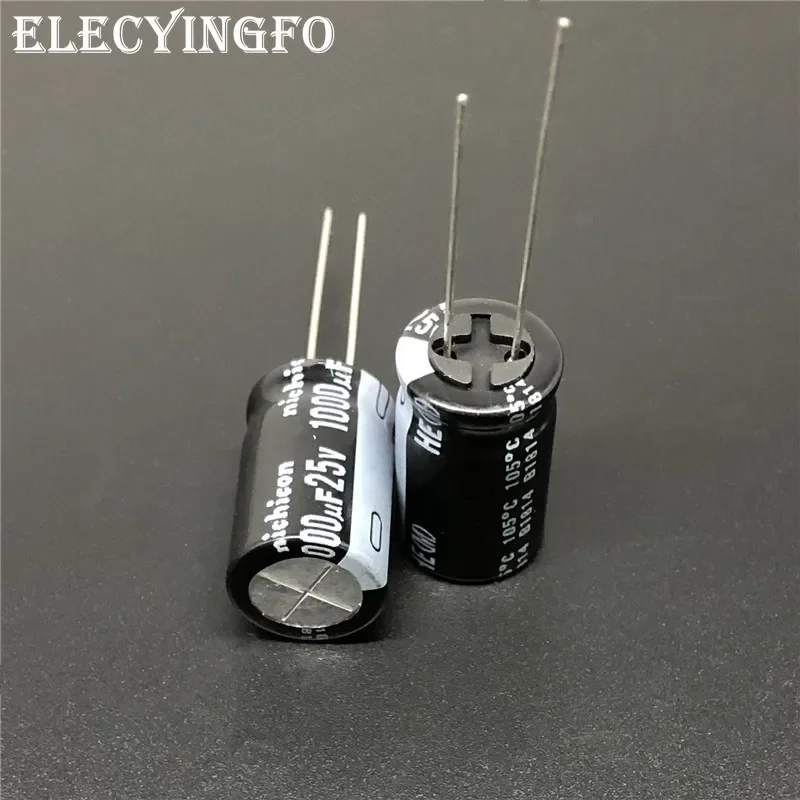 

5pcs/50pcs 1000uF 25V NICHICON HE Series 12.5x20mm Extremely Low Impedance 25V1000uF Aluminum Electrolytic Capacitor