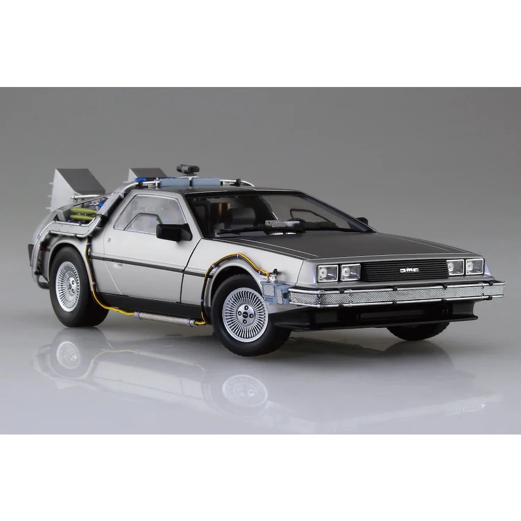 static assembled car model Aoshima-06436 1/24 Back to the Future Series De Lorean Part I Time Machine model kit